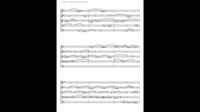 J.S. Bach - Well-Tempered Clavier: Part 2 - Prelude 19 (Double Reed Quintet)