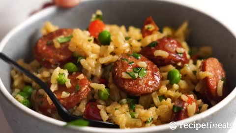 One Pot Smoked Sausage and Rice