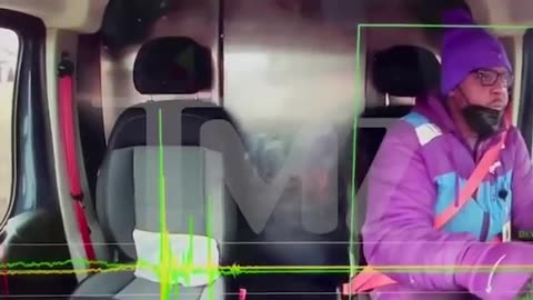 New shocking video of the Amazon van that got split in half on a railroad track - TMZ