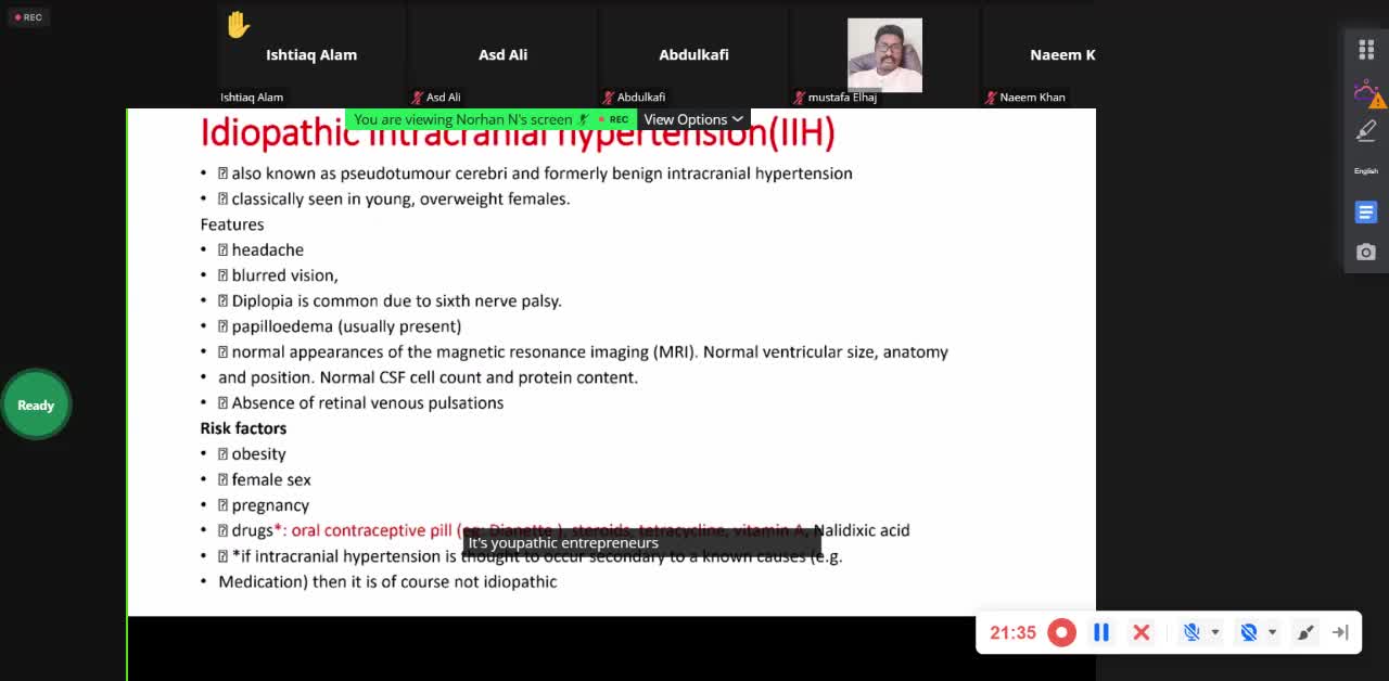 ST5.34 year old lady with longterm headache