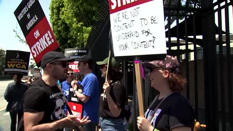 Hollywood writers look for love on the picket line