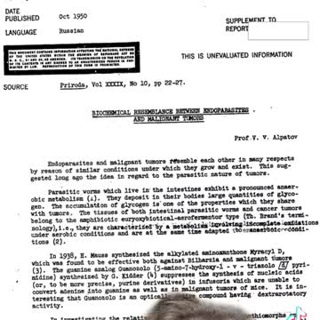 Parasites and Cancer