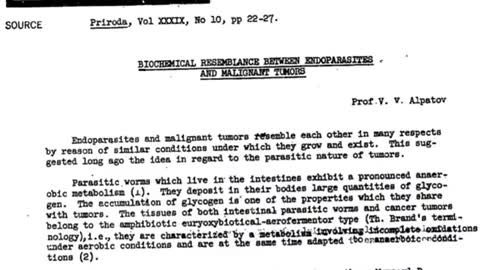 Parasites and Cancer