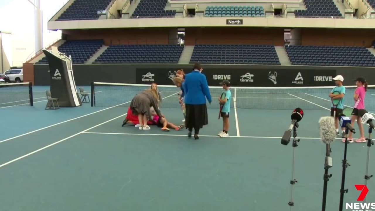 Young Up And Coming Tennis Star Collapses During Live News Segment