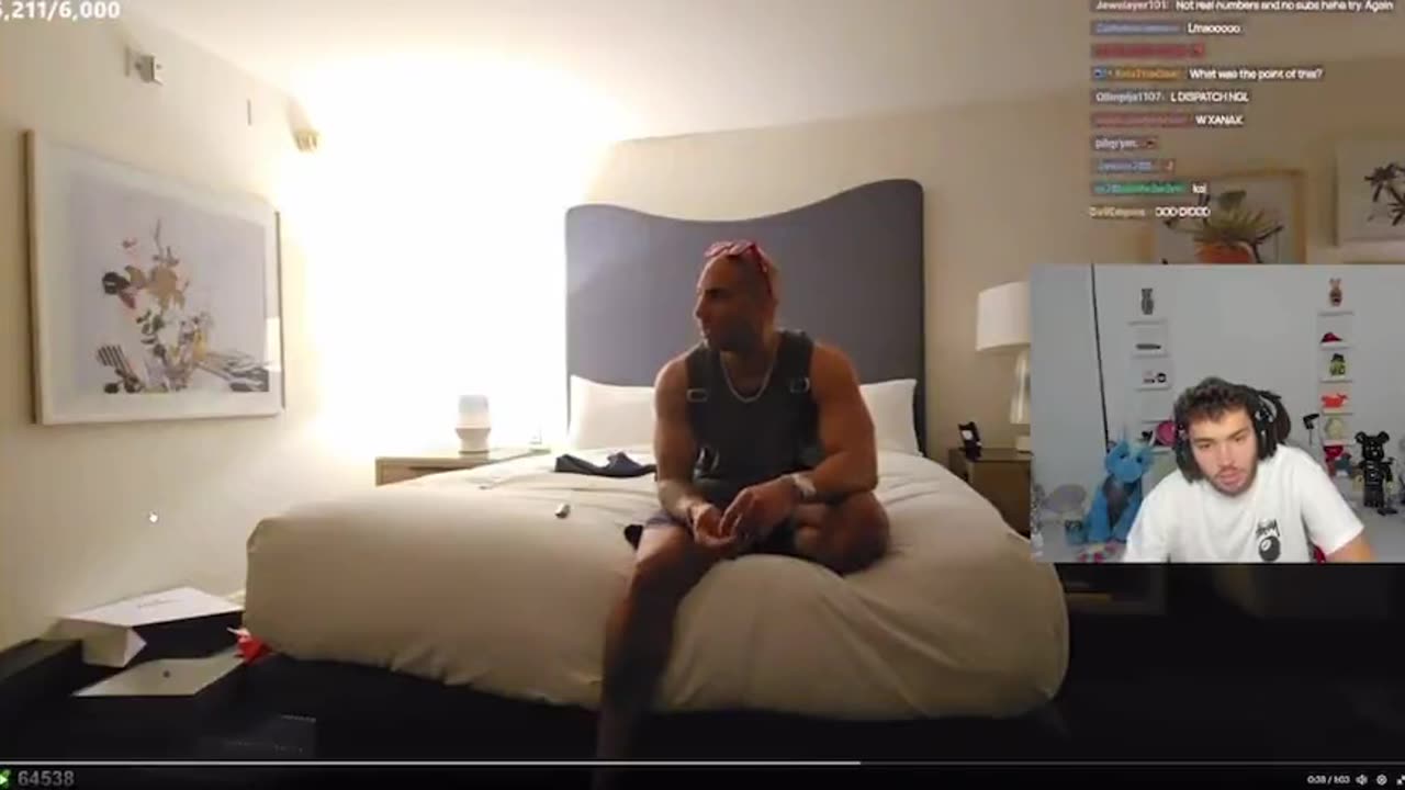 Adin Ross reacts to Fousey’s VOD from last nights arrest
