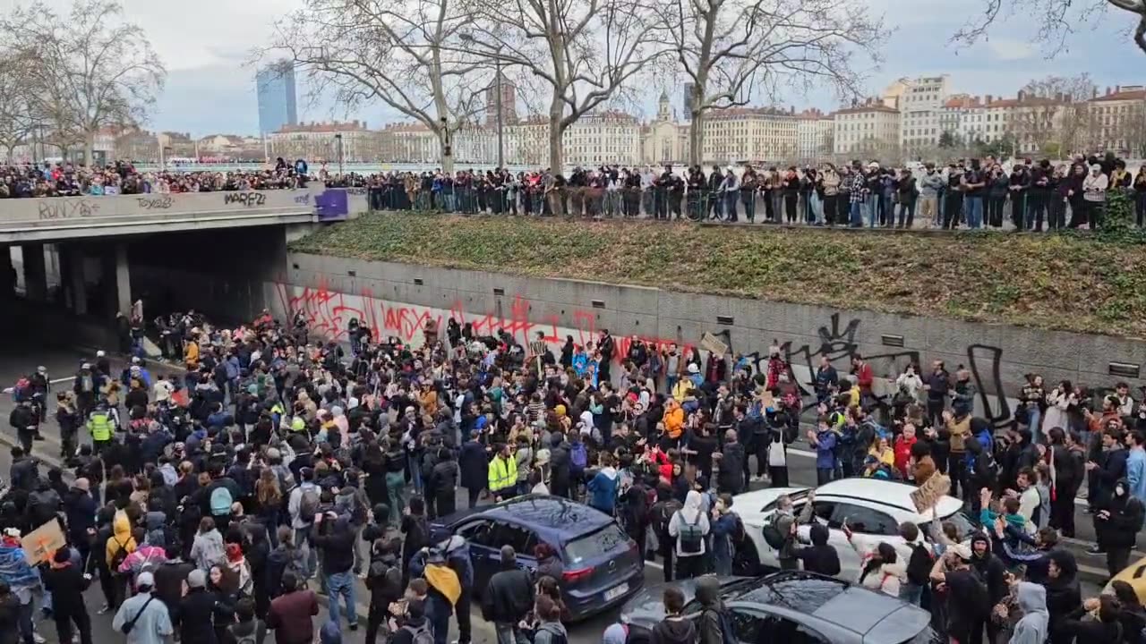 Lyon Protest Against Pension Reform