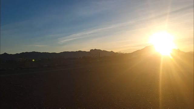 Daybreak In The Desert - A Quartzsite, Arizona Morning In Hyperlapse