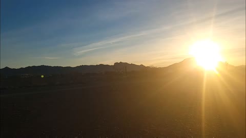 Daybreak In The Desert - A Quartzsite, Arizona Morning In Hyperlapse