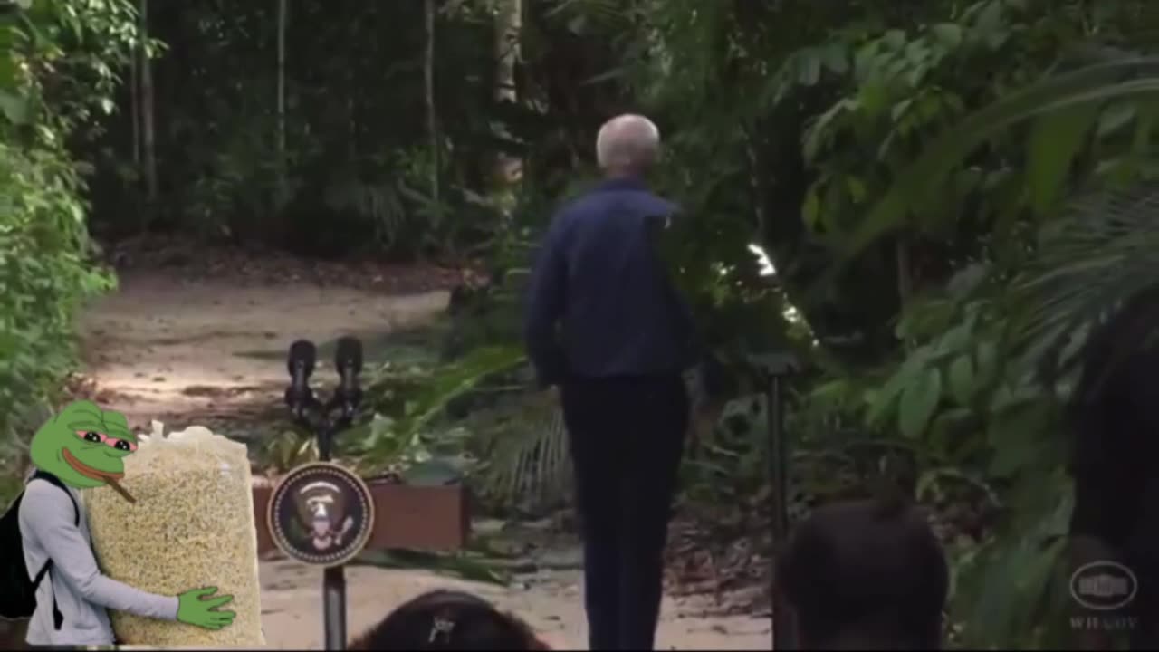 Joe Biden just walks off into the Amazon lol