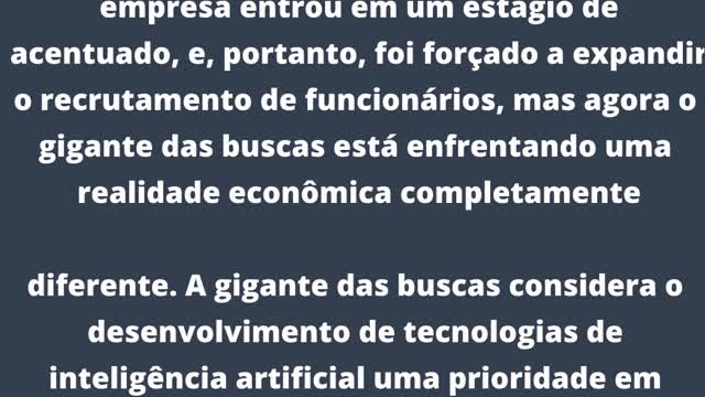 O chefe do Google anunciou uma redução de 12 mil funcionários