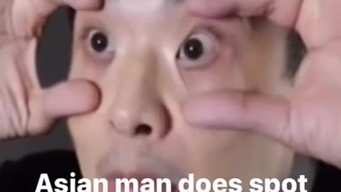 Asian man makes fun of Americans