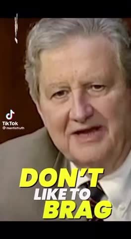 Senator Kennedy with a hilarious admission