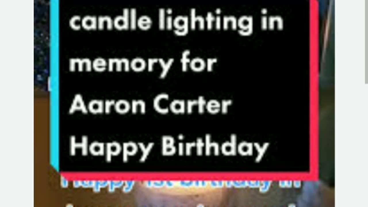 rip Aaron carter celebrated his birthday in heaven 😇🎂🙏12/7/23