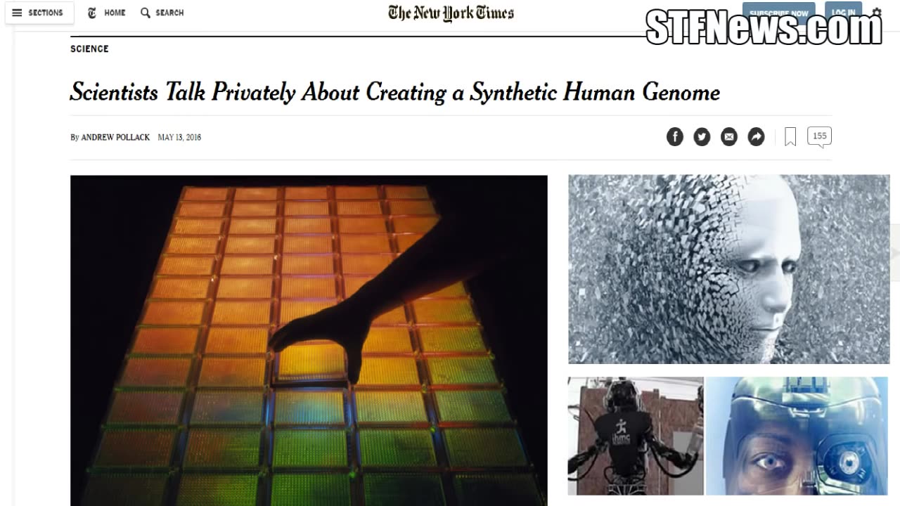 THE SYNTHETIC HUMAN GENOME PROJECT