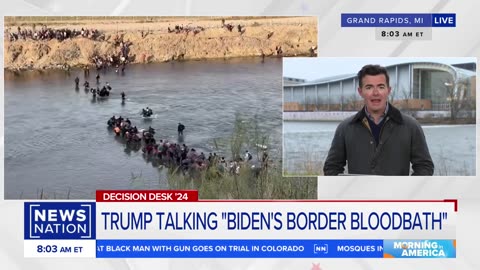 Trump's Promise To Shut-down Biden's Border BloodBath