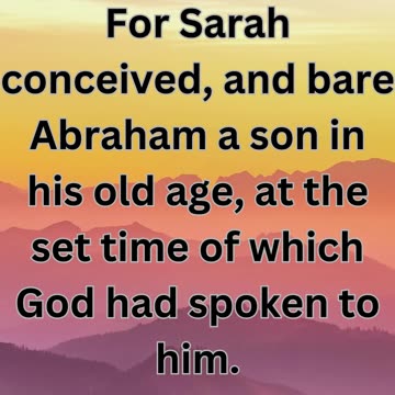 "Birth of Isaac: Genesis 21:2"