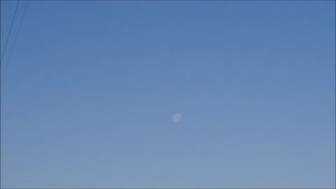 Blue Moon In The Morning Sky