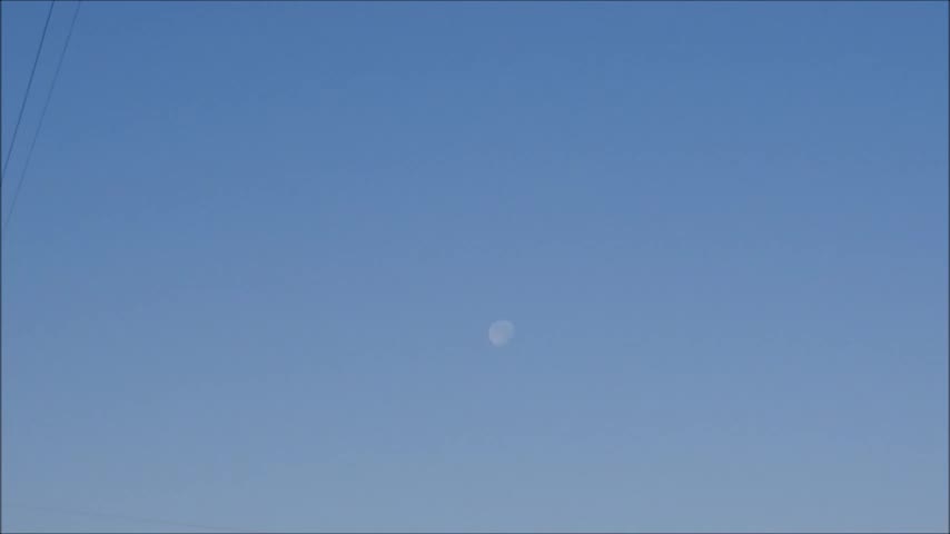 Blue Moon In The Morning Sky