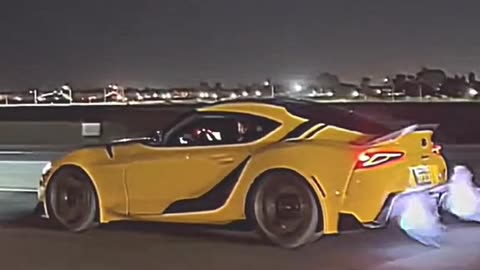 Yellow supra mk5 what a bomb