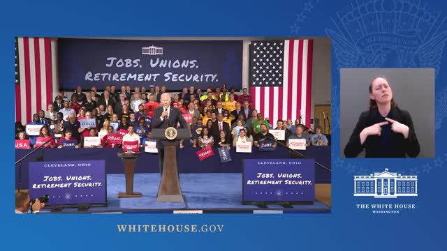 0268. President Biden Delivers Remarks on Historic American Rescue Plan Pension Relief