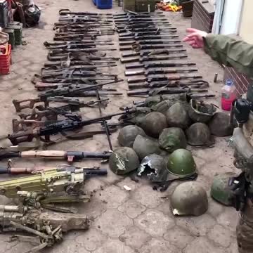 Weapons Confiscated from Surrendering Russians