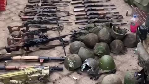 Weapons Confiscated from Surrendering Russians