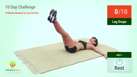 10 days challenge _10 minute workout_ to lose fat fast