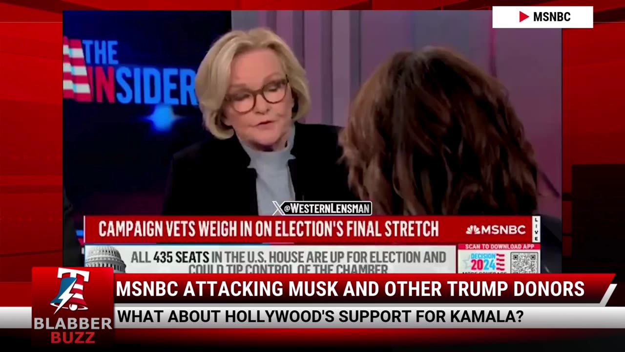 MSNBC Attacking Musk And Other Trump Donors