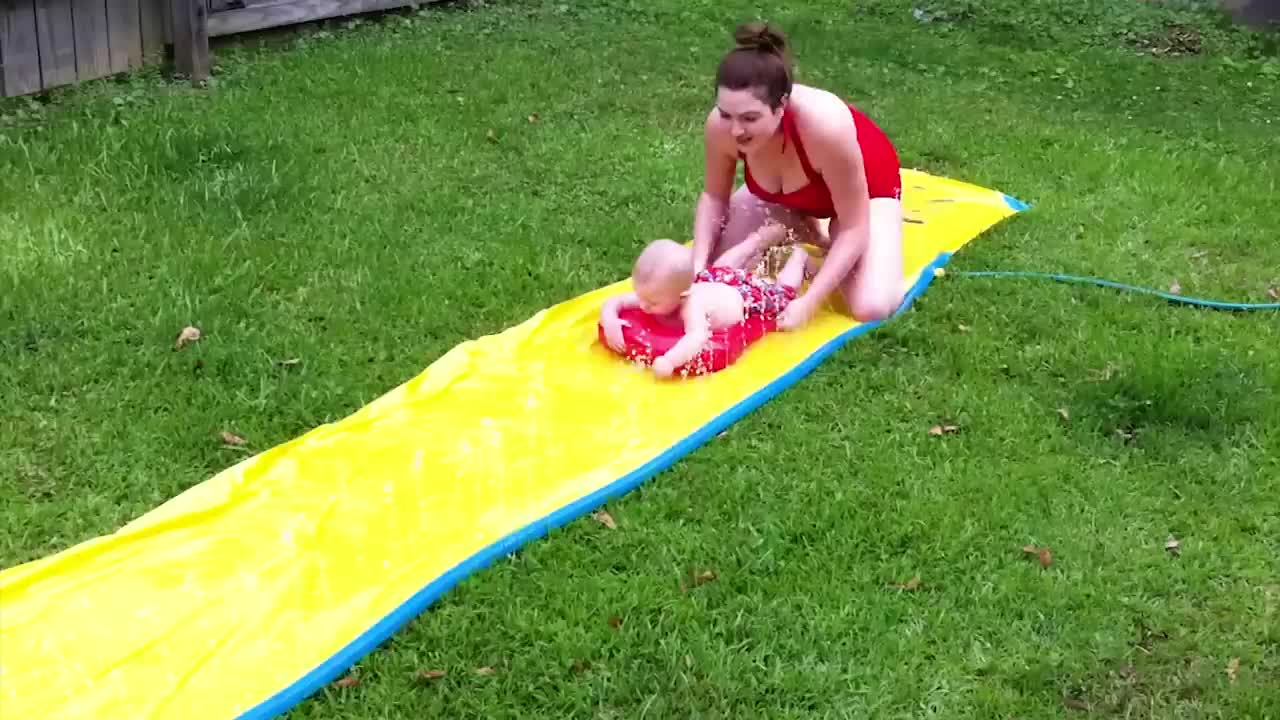 Funny Babies Playing Slide Fails - Cute Baby Videos-14