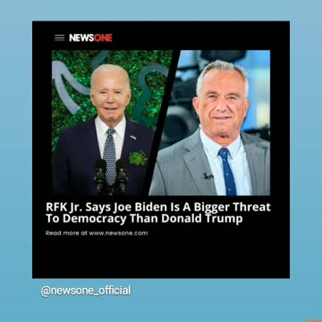 Robert f kennedy says that biden is a threat to national security right he is 4/5/24