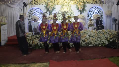 Bride and groom dance