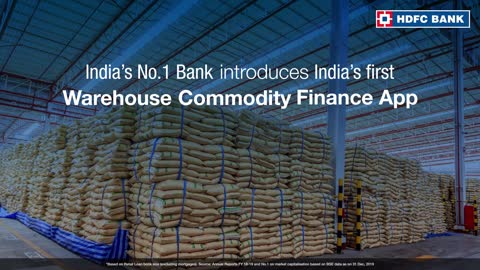 Download Warehouse Commodity Finance App with HDFC bank
