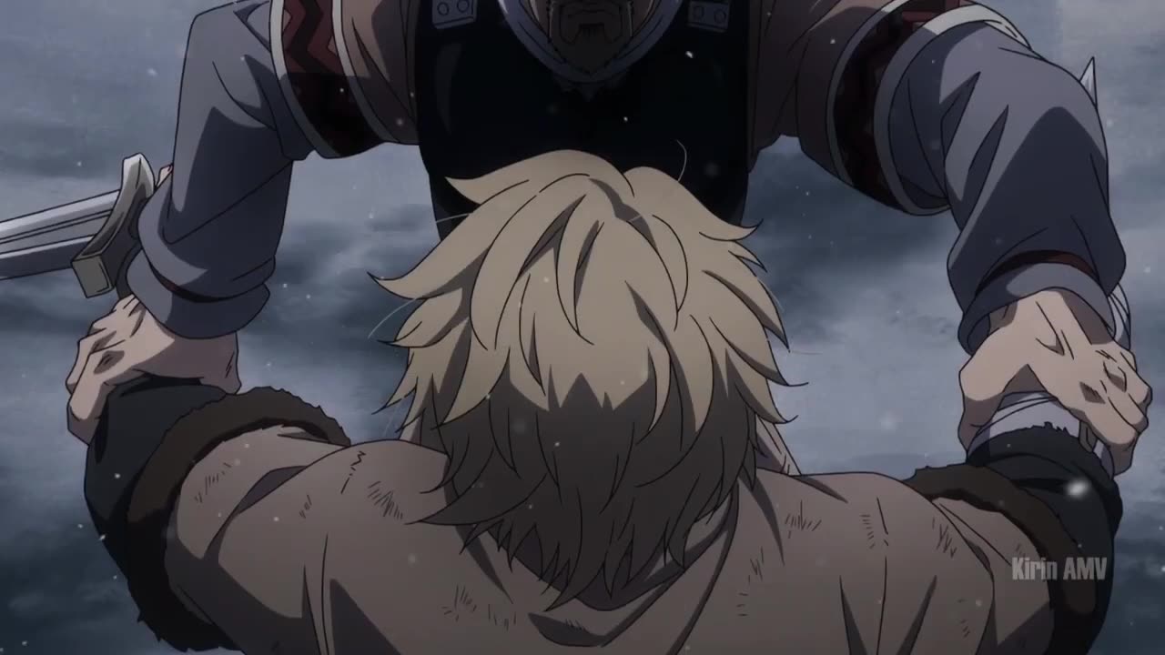 Thorfinn vs askeladd vinlan dsaga sad moment