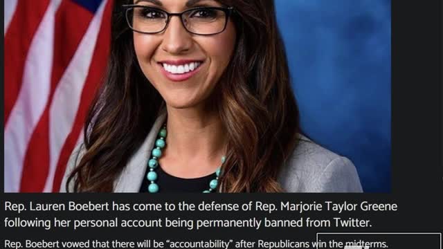 Lauren Boebert Vow To Hold Twitter Accountable For Banning MTG