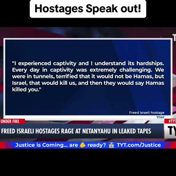 ISRAELI HOSTAGE SPEAK OUT