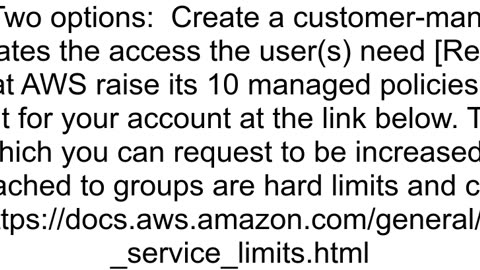 Organizing AWS IAM permissions limit of 10 policies