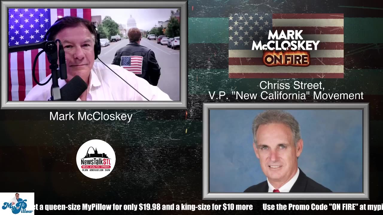 Mark McCloskey On Fire - Trump Indictment | Turning California Into 2 Different States