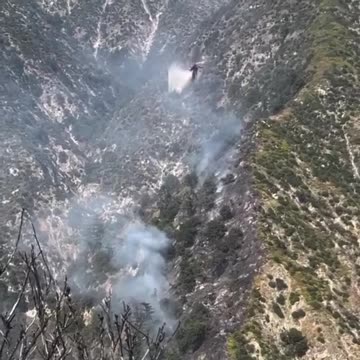 LA fire crews battle multi-acre blaze in Big Santa Anita Canyon
