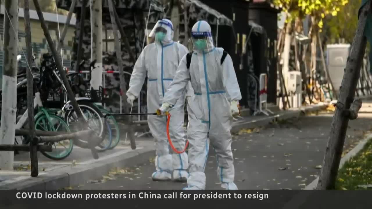 COVID-19 lockdown protesters in China call for president to resign