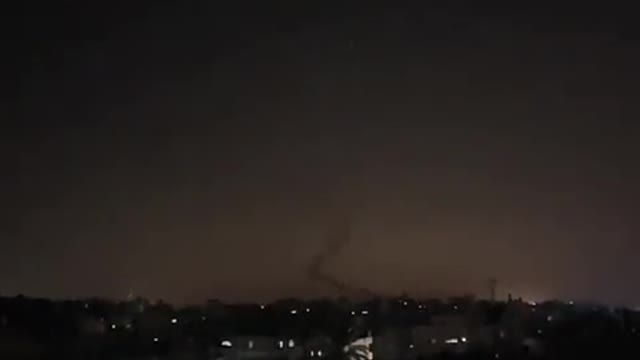 Israel Iron Dome takes dwn 2 missiles fired from the Gaza Strip