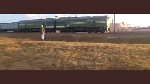 Ukraine Russia train brings armored vehicles to the battle front