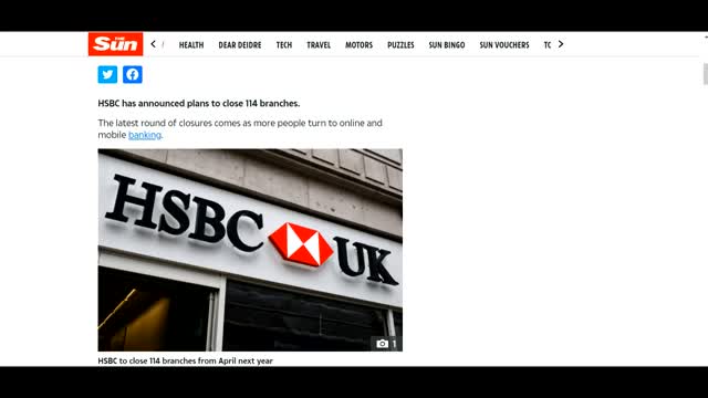 BREAKING HSBC HAVE STARTED CLOSING BRANCHES IN THE UK!!!