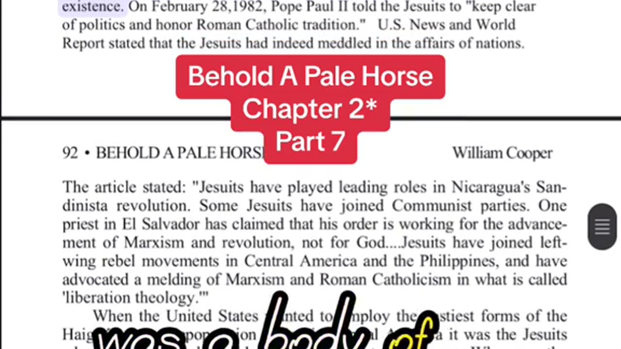 Behold a Pale horse Chapter 3 Secret Societies and the new world order pt 7