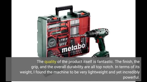 Metabo Akku-Bohrschrauber BS 18 Set (602207880) 18V 2x Li-Ion; Ladegerät SC 30; Kunststoffkoffer