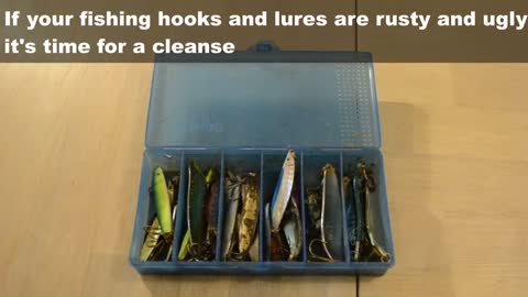 Remove rust from fishing gear