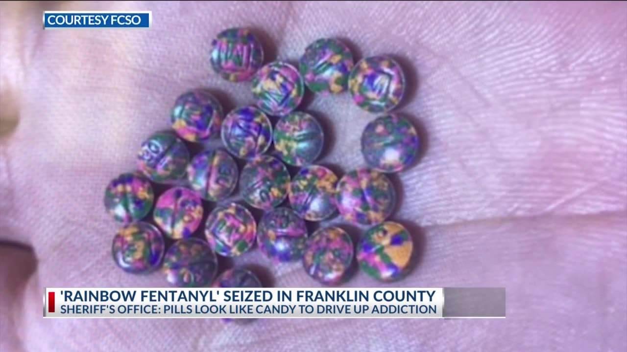 Urge parents discuss dangers with kids, Ohio officials investigate rainbow fentanyl,