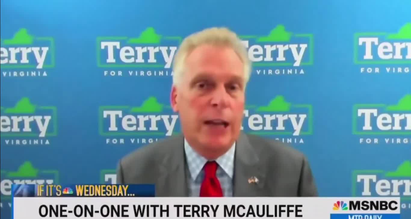 @TerryMcAuliffe appears to forgotten who he is running against.