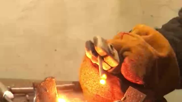 Welding on fire