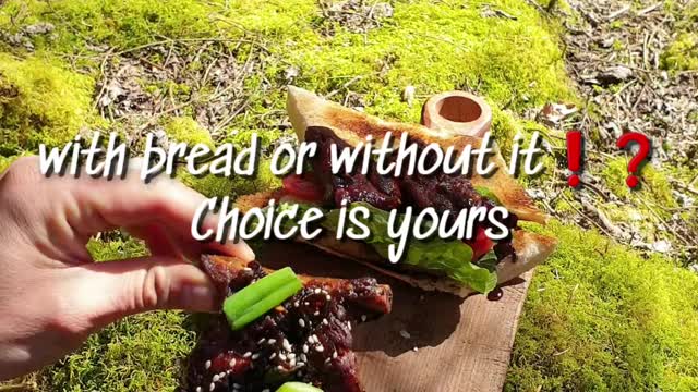 ASMR Żeberka, nietypowy przepis Ribs unique recipe