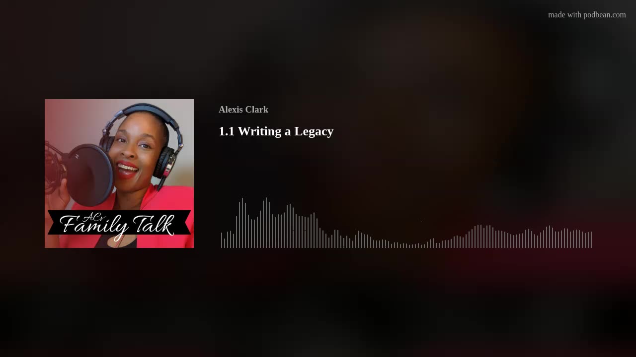 1.1 Writing A Legacy